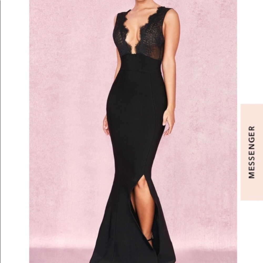 Sexy black gown by house of cb